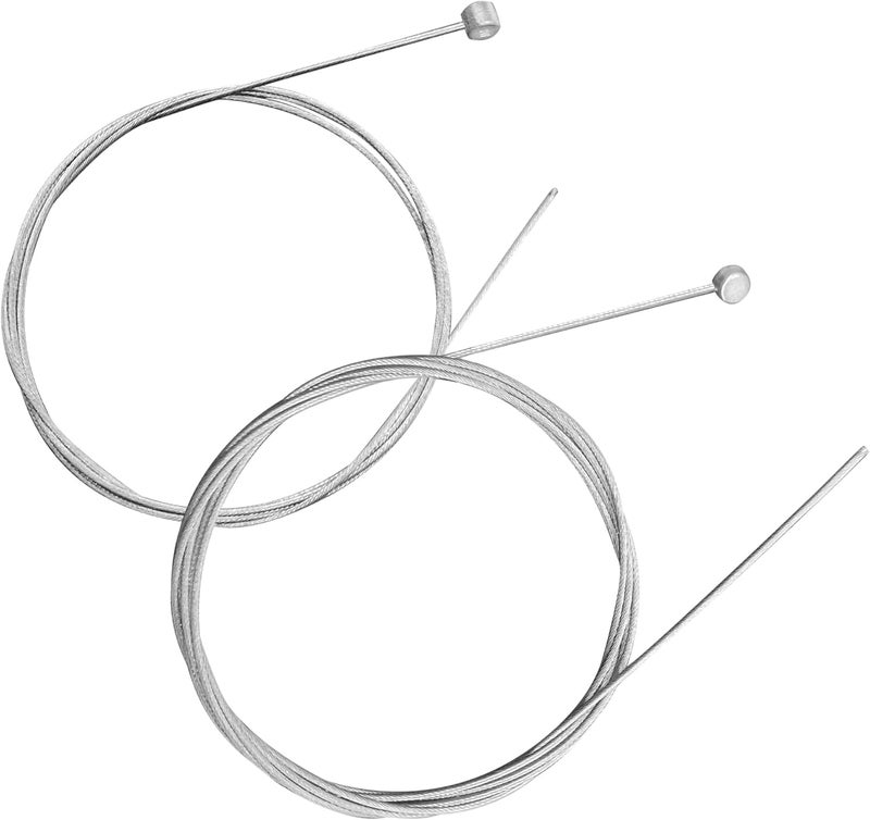 Quacc 1 Set Bicycle Brake Cables Universal Bicycle Before and After Brake Cable Bike Brake Cable for Road Bikes and Mountain Bikes (Silver) - Image 1